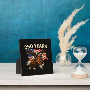 250 Anniversary USA Western Horse Eagle Plaque
