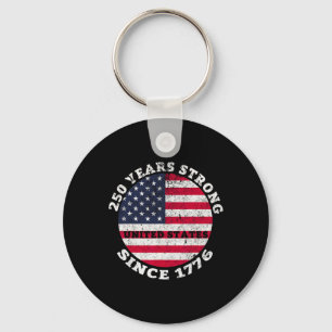 250 Birthday 1776 2026 Usa 250th Anniversary 4th O Key Ring