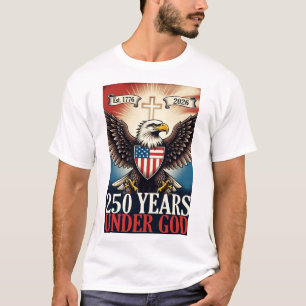 250 Independence Eagle Emblem Banner T-Shirt