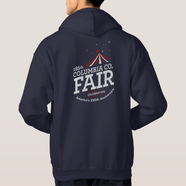 250 Mens Navy Hoodie (Back)