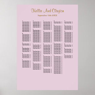 250+ Purple/Blush Simple Wedding Poster