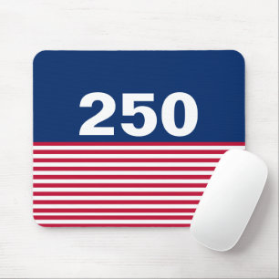 250 Red White and Blue USA Anniversary Mouse Pad