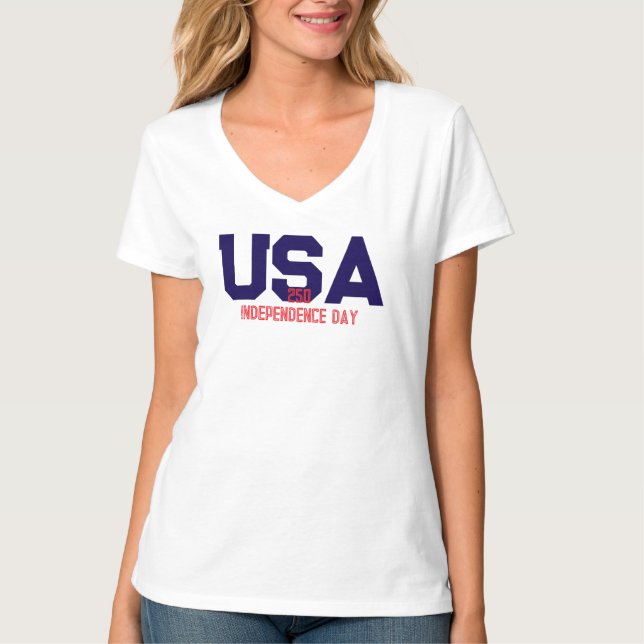 250 USA  Independence Day T-Shirt (Front)