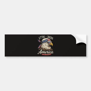 250 Year America 1776 2026 Eagle Vintage Bumper Sticker
