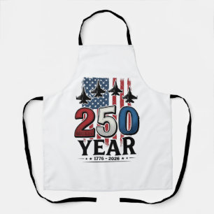 250 Year Patriotic Jet Vintage Engraving Shirt Des Apron