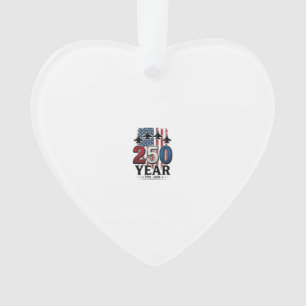 250 Year Patriotic Jet Vintage Engraving Shirt Des Ornament