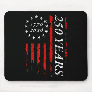 250 Years 13-star Betsy Ross American Flag 4th Of Mouse Pad
