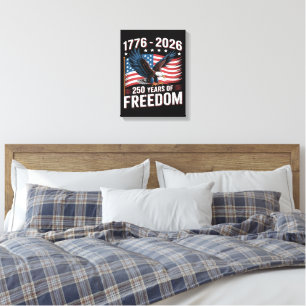 250 Years 1776 2026 250th 4th July Canvas Print