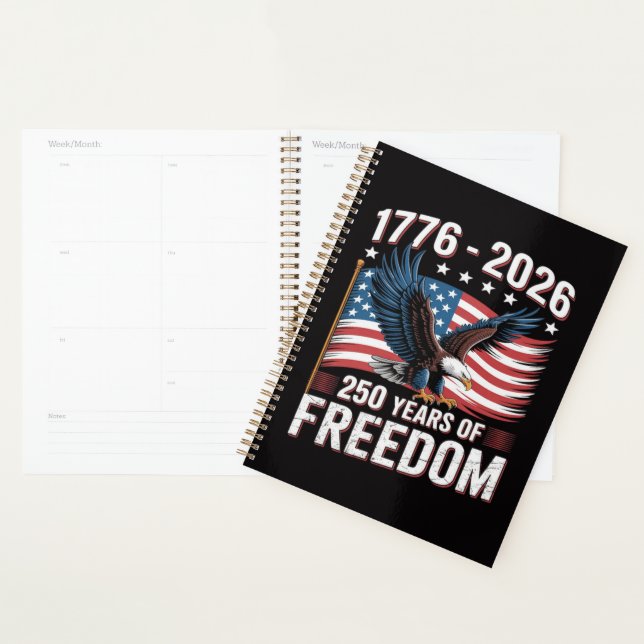 250 Years 1776 2026 250th 4th July Planner (Display)