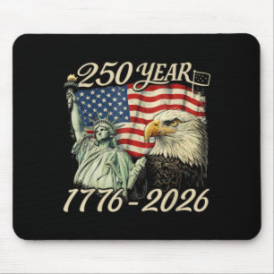 250 Years 1776 2026 250th Birthday 4th of July Mouse Pad