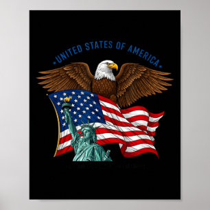 250 years 1776-2026 250th birthday eagle liberty poster