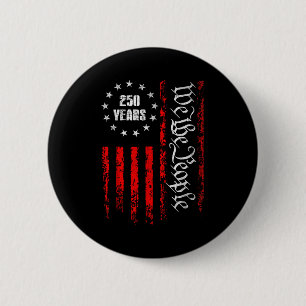 250 Years 1776-2026 250th Birthday Usa Patriotic 4 6 Cm Round Badge