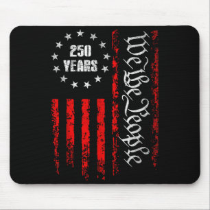 250 Years 1776-2026 250th Birthday Usa Patriotic 4 Mouse Pad