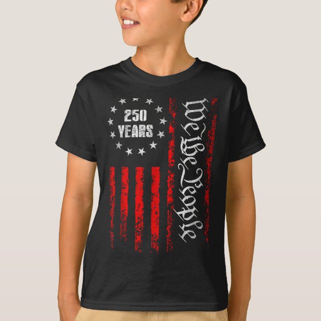250 Years 1776-2026 250th Birthday Usa Patriotic 4 T-Shirt (Front)