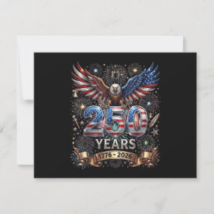 250 Years 1776 2026 4th of July Eagle 250th Annive Invitation