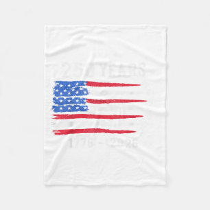 250 Years 1776 2026 Birthday USA for Men Women 4th Fleece Blanket