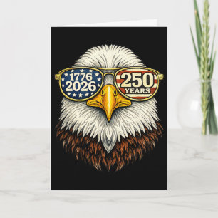 250 Years 1776-2026 Ld Eagle Sungles 250 Anniversa Card