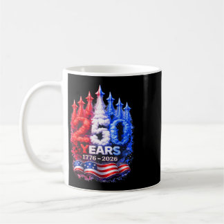 250 Years 1776–2026 Patriotic 4th Of July American Coffee Mug