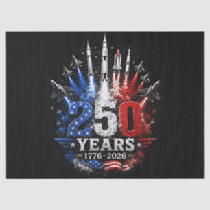250 Years 1776–2026 Patriotic Sky Celebration Free Tissue Paper