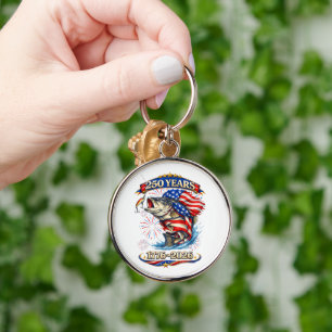 250 Years 1776-2026 Trout Fishing  Key Ring