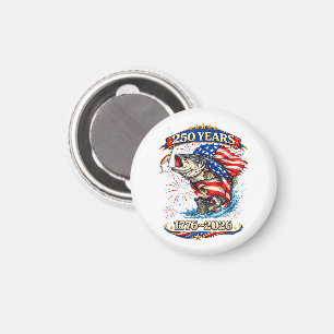 250 Years 1776-2026 Trout Fishing Magnet