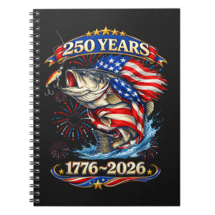 250 Years 1776-2026 Trout Fishing  Notebook