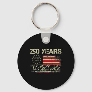 250 Years 1776-2026 We The People 250th Usa Flag 4 Key Ring