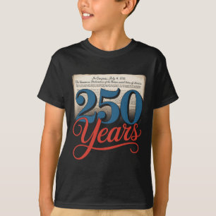 250 Years 1776 Declaration Of Independence Usa Gif T-Shirt