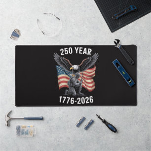 250 Years 250th Anniversary USA 4th July Desk Mat