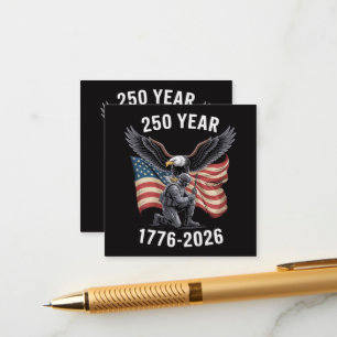 250 Years 250th Anniversary USA 4th July  Enclosure Card