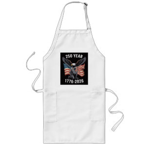 250 Years 250th Anniversary USA 4th July  Long Apron