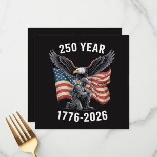 250 Years 250th Anniversary USA 4th July Menu