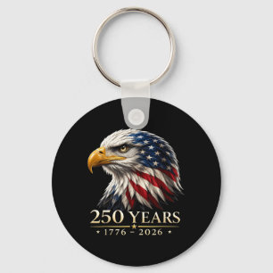 250 Years Aamerican 1776 2026 250th Anniversary Key Ring