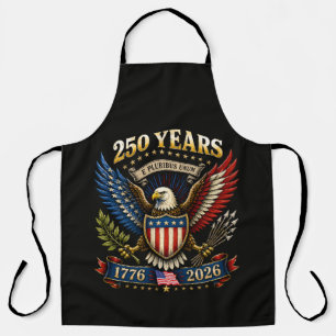 250 Years America 1776 2026 250th Anniversary  Apron