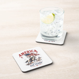 250 Years America 1776 2026 Patriotic Cowboy Coaster