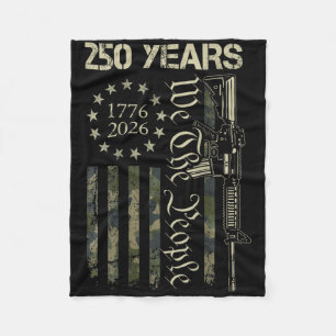 250 Years America 1776-2026 We The People 250th Us Fleece Blanket