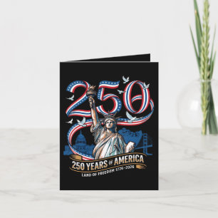 250 Years America Anniversary 1776 2026 Holiday Card