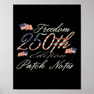 250 Years America Anniversary 1776-2026 Independen Poster