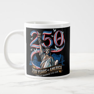 250 years america anniversary 1776 2026 large coffee mug