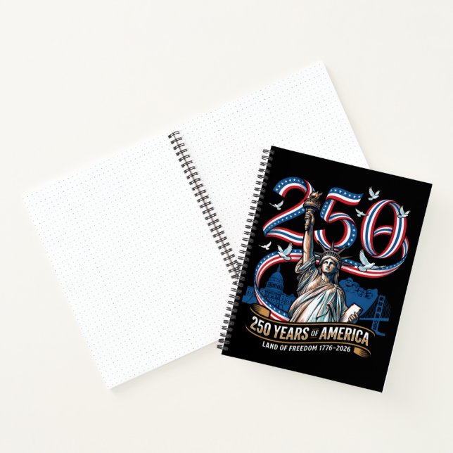 250 Years America Anniversary 1776 2026 Notebook (Inside)