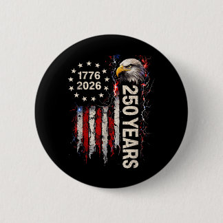 250 Years America Anniversary 250th Independence 6 Cm Round Badge