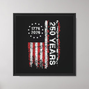250 Years America Anniversary 250th Independence Canvas Print