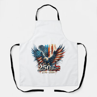 250 Years America Anniversary 250th Independence D Apron