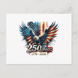 250 Years America Anniversary 250th Independence D Enclosure Card