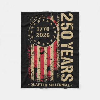 250 Years America Anniversary 250th Independence D Fleece Blanket