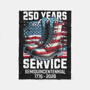 250 Years America Anniversary 250th Independence D Fleece Blanket