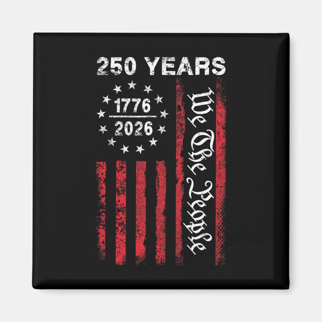 250 Years America Anniversary 250th Independence D Magnet (Front)