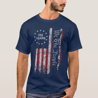 250 Years America Anniversary 250th Independence D T-Shirt