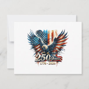 250 Years America Anniversary 250th Independence D Thank You Card