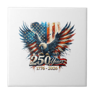 250 Years America Anniversary 250th Independence D Tile
